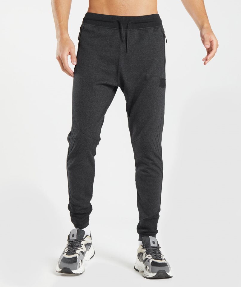 Men\'s Gymshark Retake Knit Jogger Black | NZ 6VPNIL